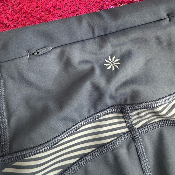 ATHLETA x Allyson Felix 💙 Navy Athletic High Waist Leggings, Reflective (Medium) - Picture 14 of 15